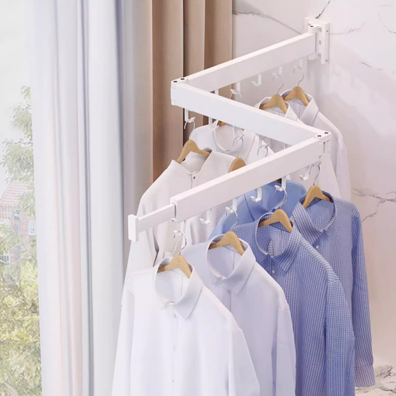 Laundry - Wysokiej jakości, składany, obrotowy wieszak na