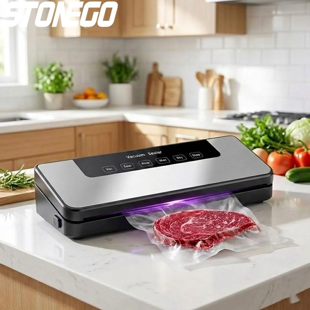 Food Vacuum Sealer Machine - Automatyczna maszyna do zgrzewania próżniowego 65kPa,