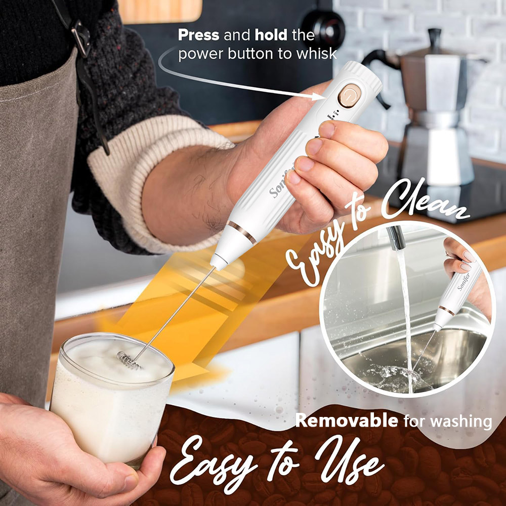 Wydajna różdżka do spieniania  – Electric Milk Frother Handheld recenzja i cena