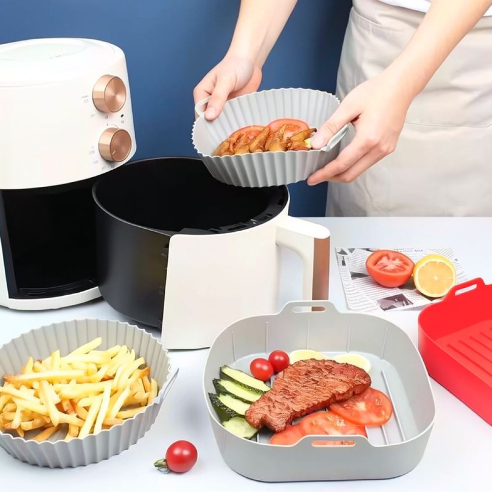 Wielorazowa, kwadratowa, silik – Air Fryer Silicone Pot Liner recenzja i cena